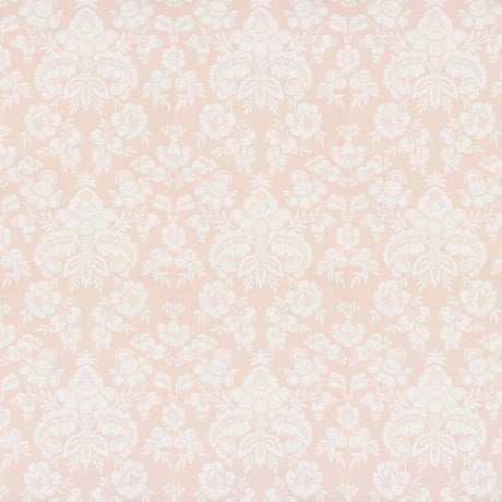 Schumacher Simone Damask Blush Wallpaper