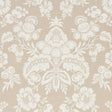 Schumacher Simone Damask Stone Wallpaper