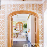 Schumacher Mrs. Howell Palm Wallpaper