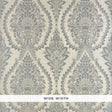 Schumacher Incandescence Damask Burnished Silver Wallpaper