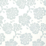 Schumacher Albero Floreale Damask Aqua Wallpaper