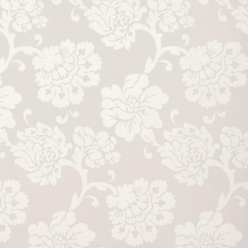 Schumacher Albero Floreale Damask Grey Wallpaper