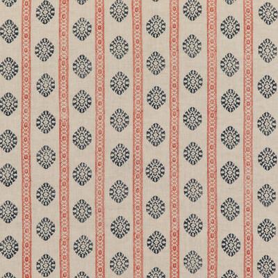 G P & J Baker ALMA RED/INDIGO Drapery Fabric