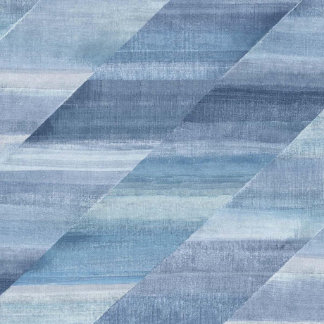 Seabrook Rainbow Diagonals Blue Wallpaper