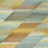 Seabrook Rainbow Diagonals Burnt Orange, Dandelion, and Seafoam Wallpaper