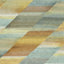 Seabrook Rainbow Diagonals Burnt Orange, Dandelion, and Seafoam Wallpaper