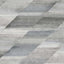 Seabrook Rainbow Diagonals Cinder Gray and Slate Wallpaper