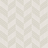 Seabrook Boho Chevron Stripe-Stringcloth Grey Wallpaper