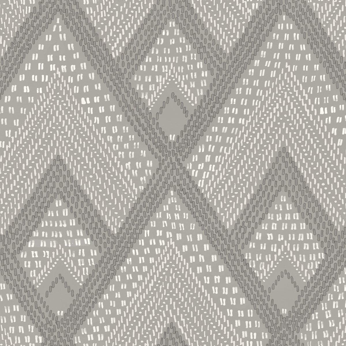 Seabrook Panama Boho Diamonds Cove Gray Wallpaper