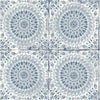 Seabrook Mandala Boho Tile Cerulean And Washed Denim Wallpaper