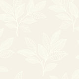 Seabrook Paradise Leaves Beige Wallpaper