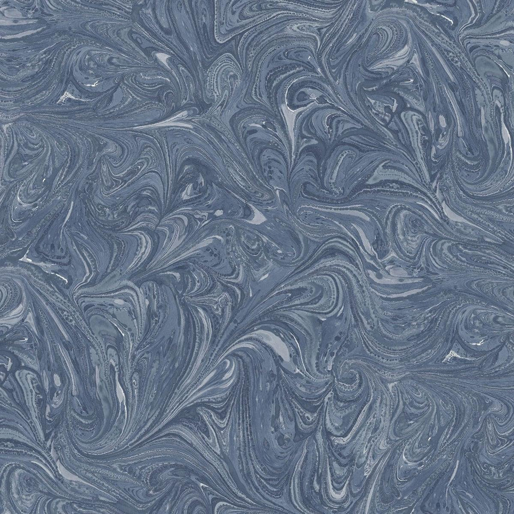 Seabrook Sierra Marble Blue Wallpaper