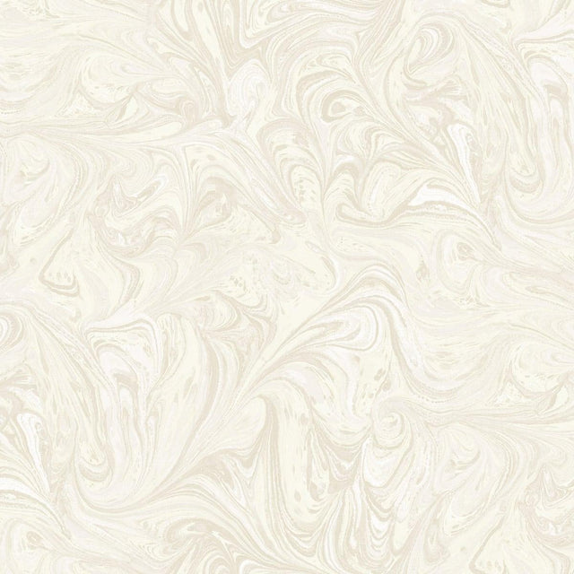 Seabrook Sierra Marble Cream and Ivory Wallpaper