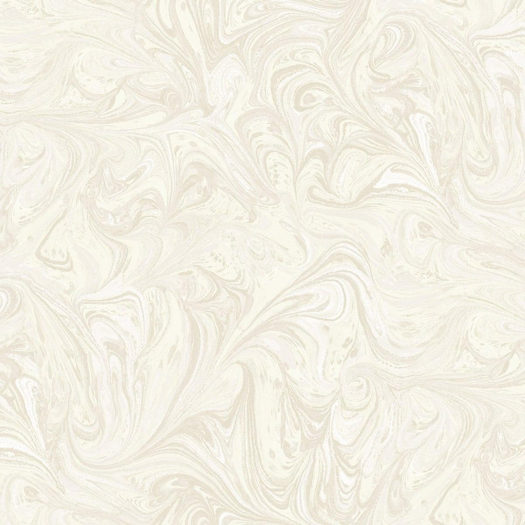 Seabrook Sierra Marble Cream and Ivory Wallpaper