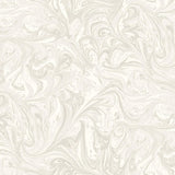 Seabrook Sierra Marble Daydream Gray and Pearl Wallpaper