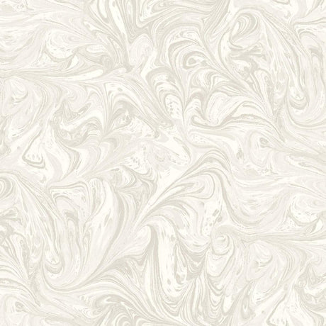 Seabrook Sierra Marble Daydream Gray and Pearl Wallpaper