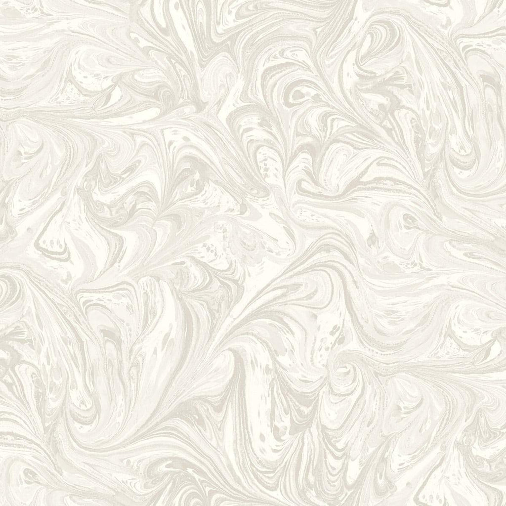 Seabrook Sierra Marble Daydream Gray and Pearl Wallpaper