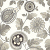 Seabrook Calypso Paisley Leaf Stone And Latte Wallpaper