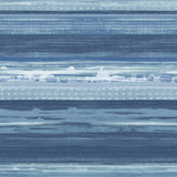 Seabrook Horizon Brushed Stripe Blue Wallpaper