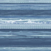 Seabrook Horizon Brushed Stripe Washed Denim And Sky Blue Wallpaper