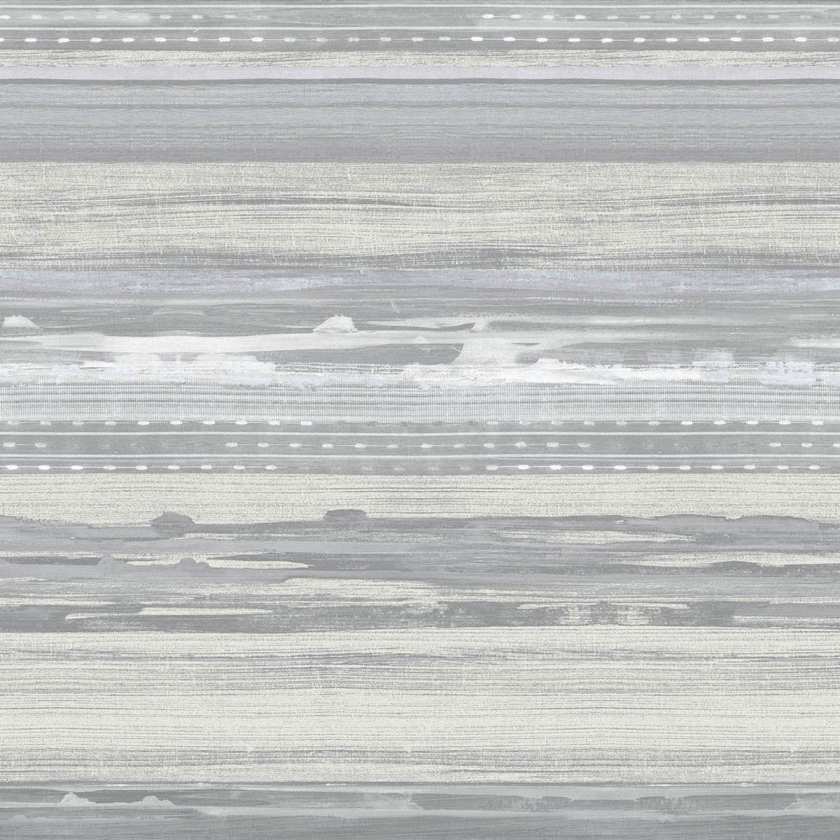 Seabrook Horizon Brushed Stripe Grey Wallpaper