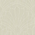 Seabrook Scallop Medallion Sand Dunes Wallpaper