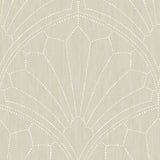 Seabrook Scallop Medallion Sand Dunes Wallpaper