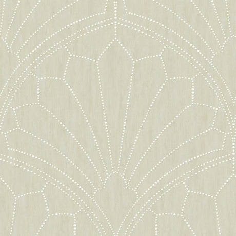 Seabrook Scallop Medallion Sand Dunes Wallpaper