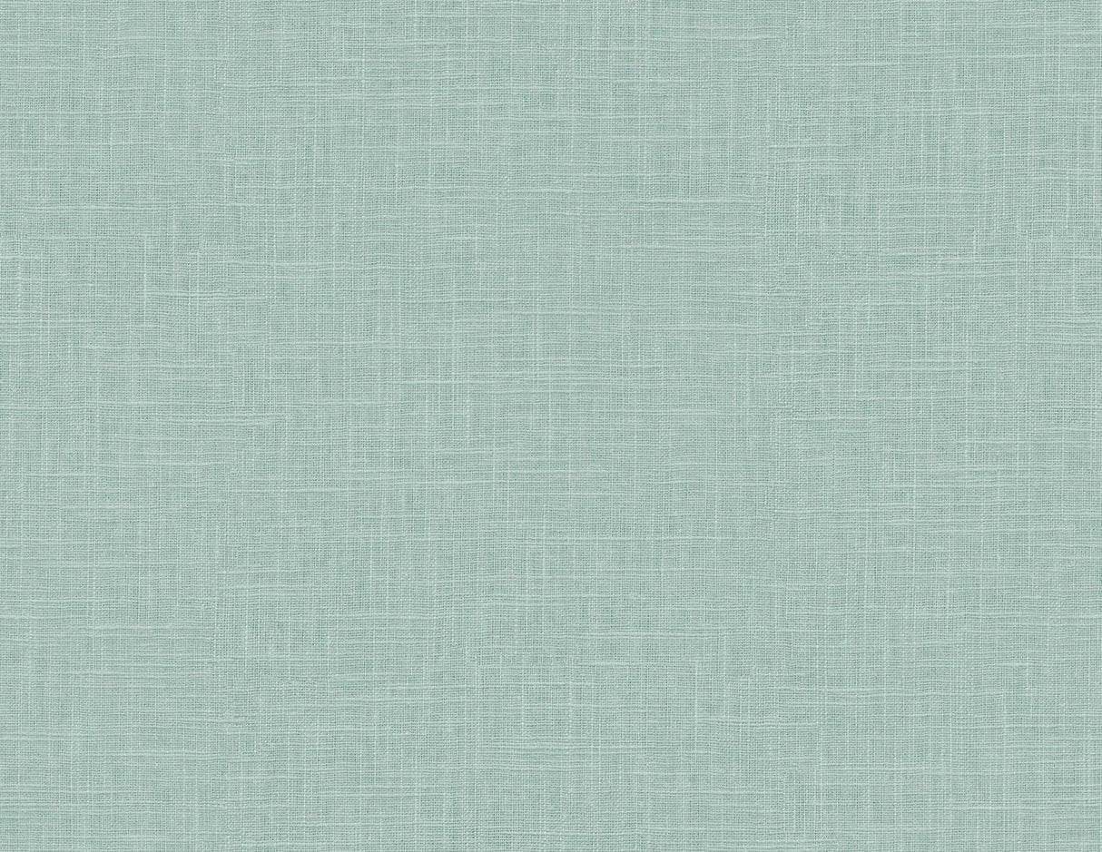 Seabrook Indie Linen Embossed Vinyl Teal Wallpaper