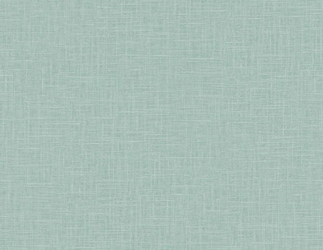 Seabrook Indie Linen Embossed Vinyl Teal Wallpaper