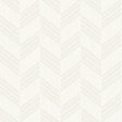 Seabrook Boho Chevron Stripe Gray Mist and Ivory Wallpaper