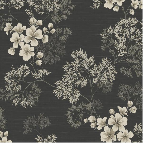 Winfield Thybony FLORA CHARCOAL Wallpaper
