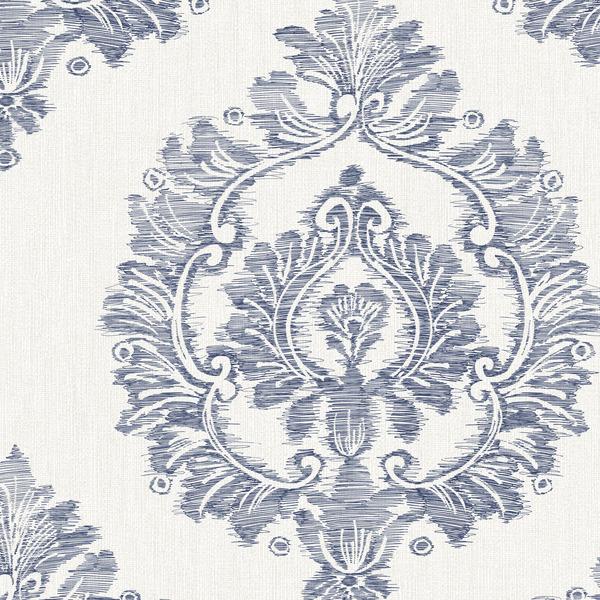 Winfield Thybony DAMASCUS INDIGO Wallpaper