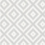Winfield Thybony IKAT DIAMOND HARBOR GREY Wallpaper