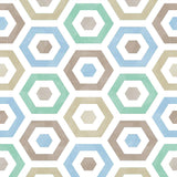 Winfield Thybony POP GREEN BLUE Wallpaper