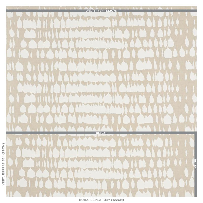 Schumacher Queen Of Spain Natural Fabric