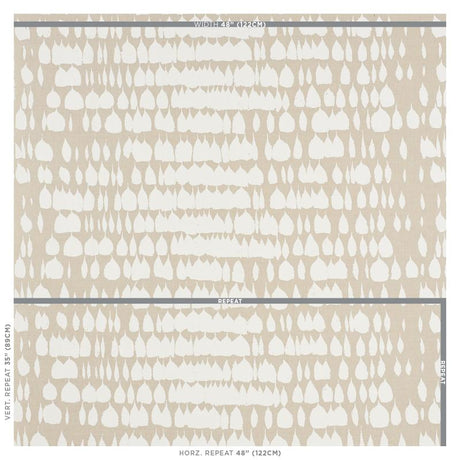 Schumacher Queen Of Spain Natural Fabric