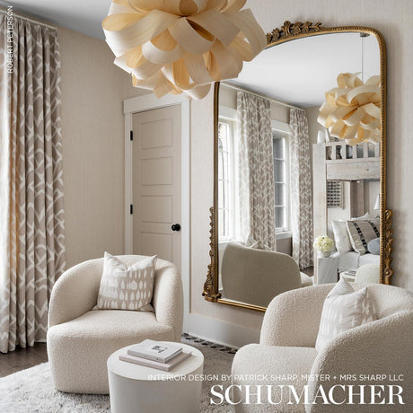 Schumacher Queen Of Spain Natural Fabric