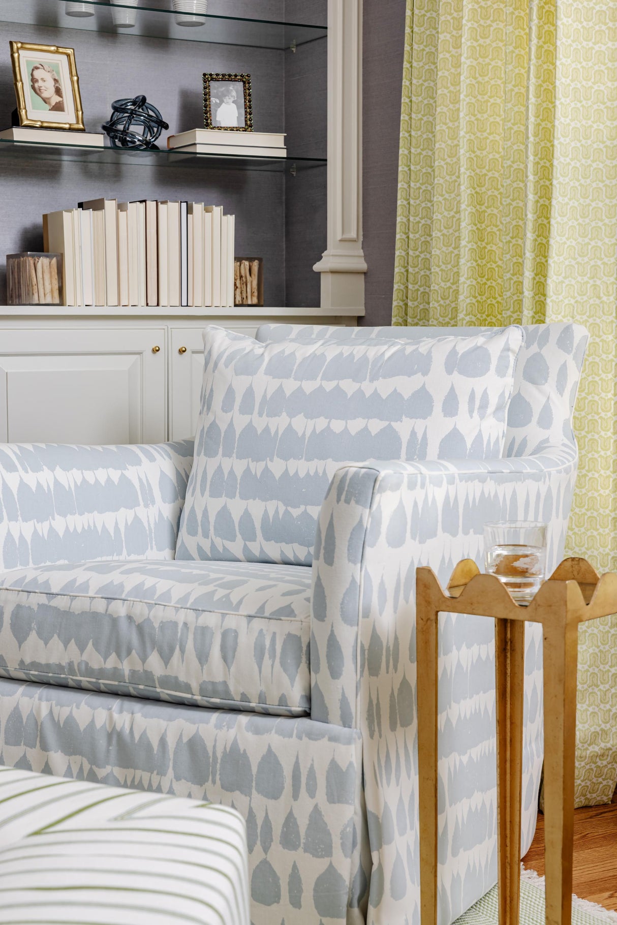 Schumacher Queen Of Spain Sky Fabric