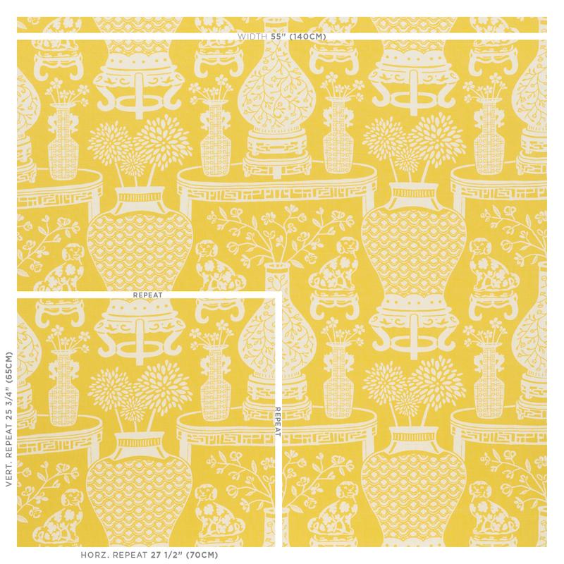 Schumacher Hellene Yellow Fabric