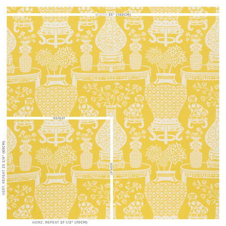 Schumacher Hellene Yellow Fabric