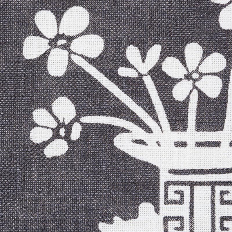 Schumacher Hellene Black Fabric