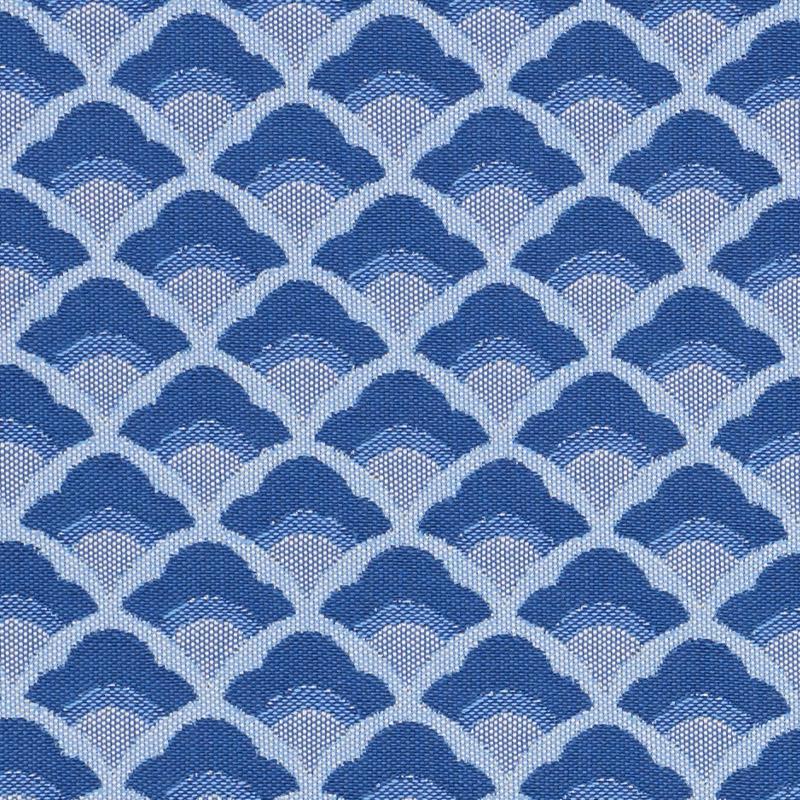 Schumacher Wilhelm Blue Fabric