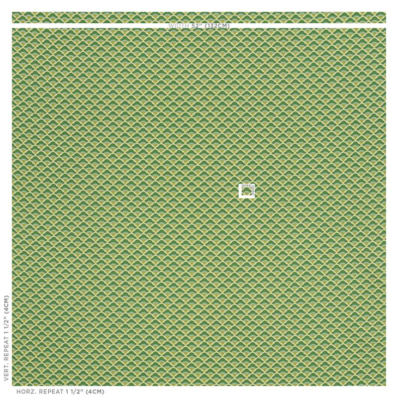 Schumacher Wilhelm Kelly Green Fabric