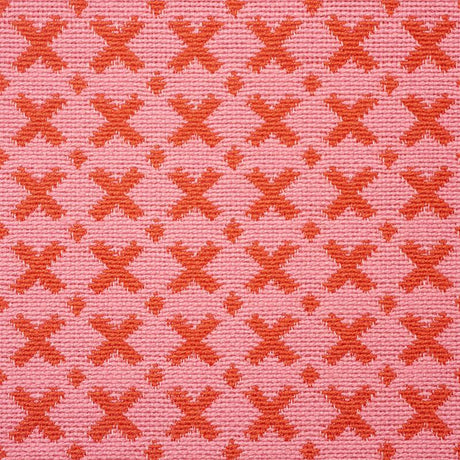 Schumacher Elias Pink & Red Fabric