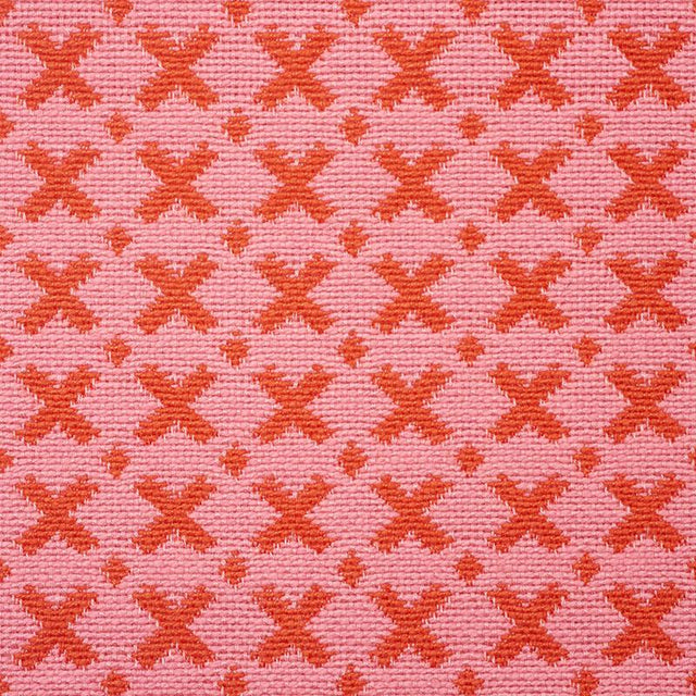 Schumacher Elias Pink & Red Fabric