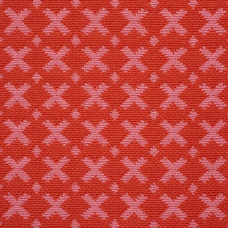 Schumacher Elias Pink & Red Fabric