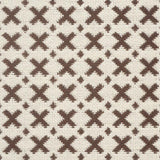 Schumacher Elias Brown & Ecru Fabric