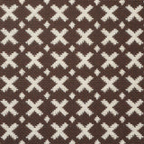 Schumacher Elias Brown & Ecru Fabric