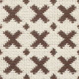 Schumacher Elias Brown & Ecru Fabric